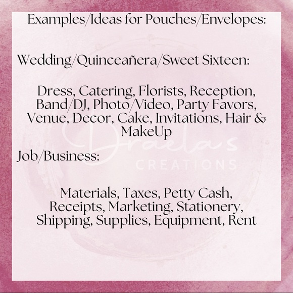 Personalized Cash Binder / Budget Book - Picture 10 of 11